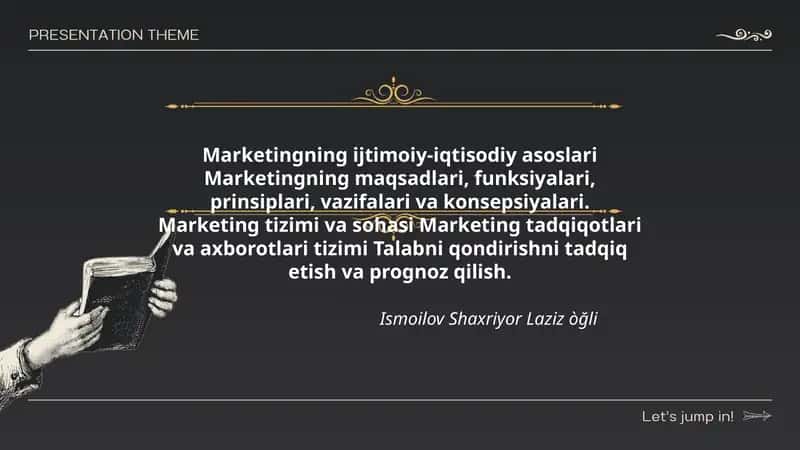 Marketingning ijtimoiy-iqtisodiy asoslari 1