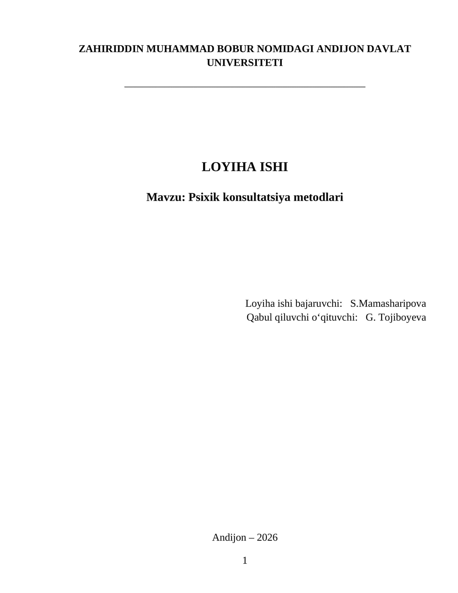 Psixik konsultatsiya metodlari 1