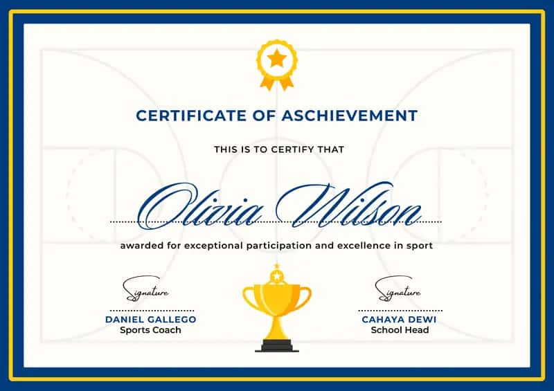 CERTIFICATE OF ASCHIEVEMENT 1