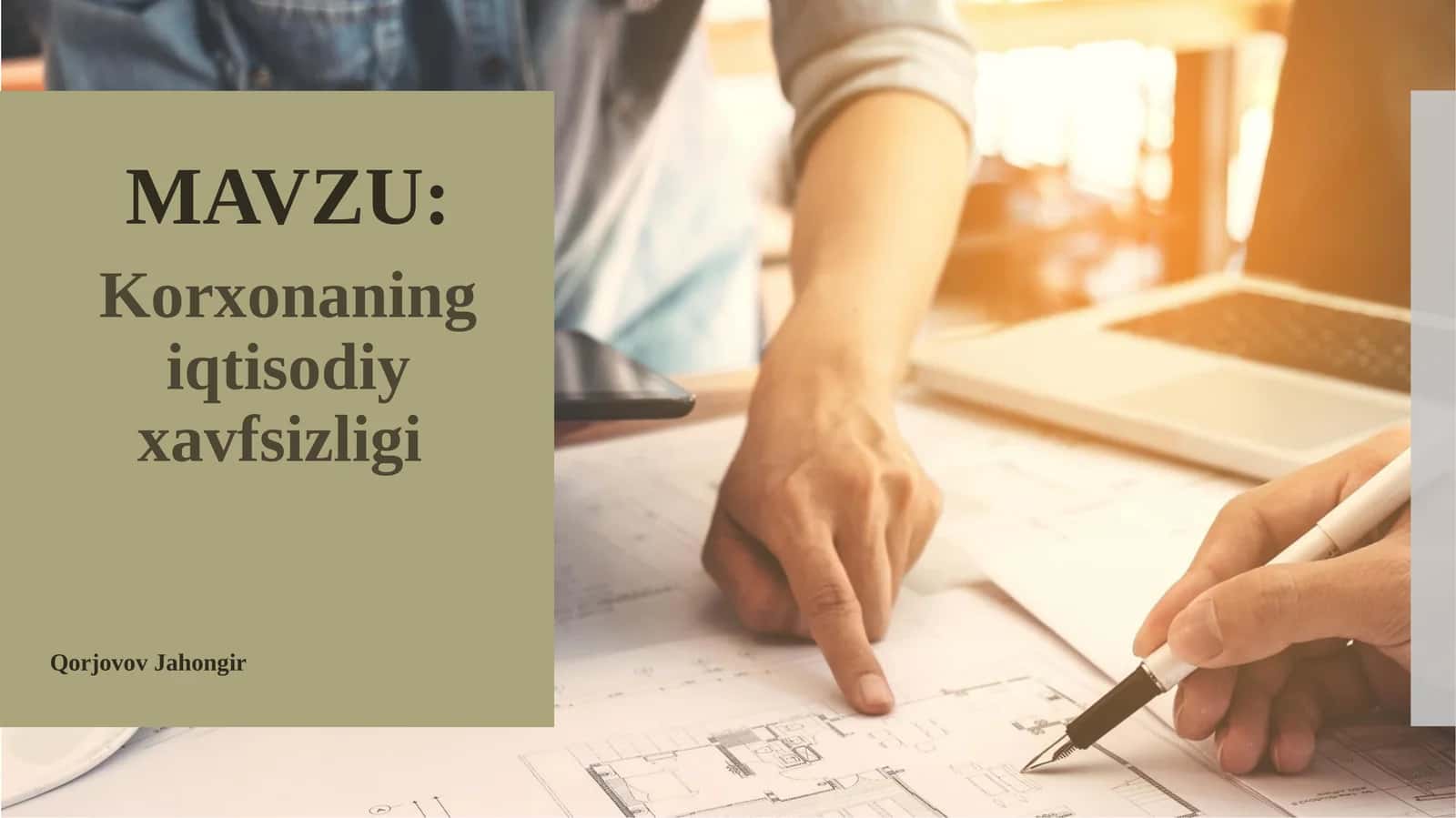 Korxonaning iqtisodiy xavfsizligi 1
