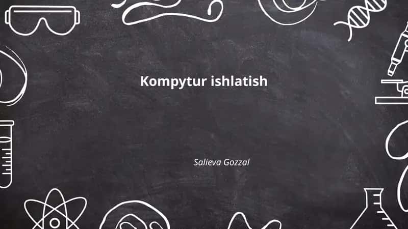 Kompytur ishlatish 1