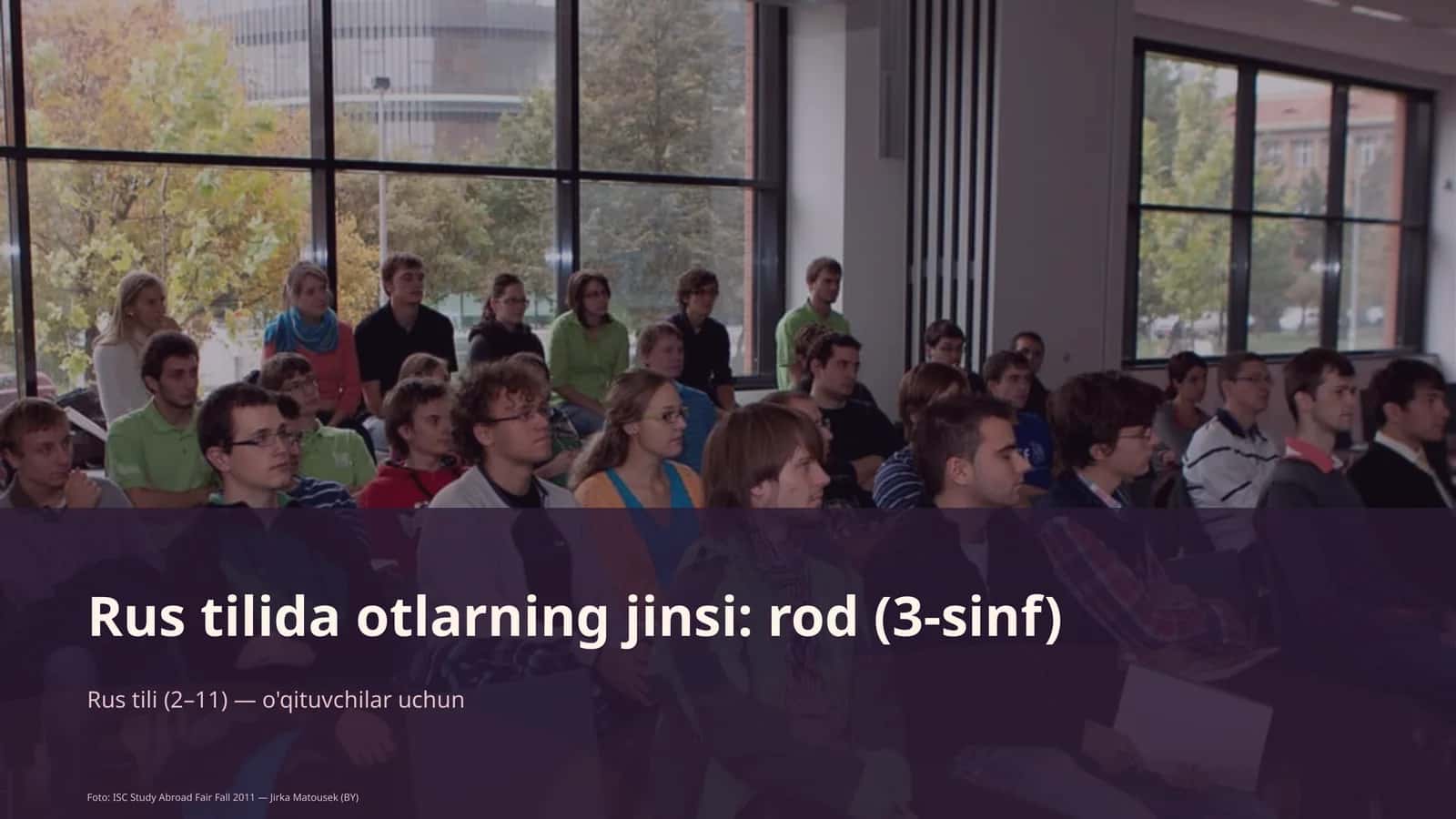 Rus tilida otlarning jinsi: rod (3-sinf) 1