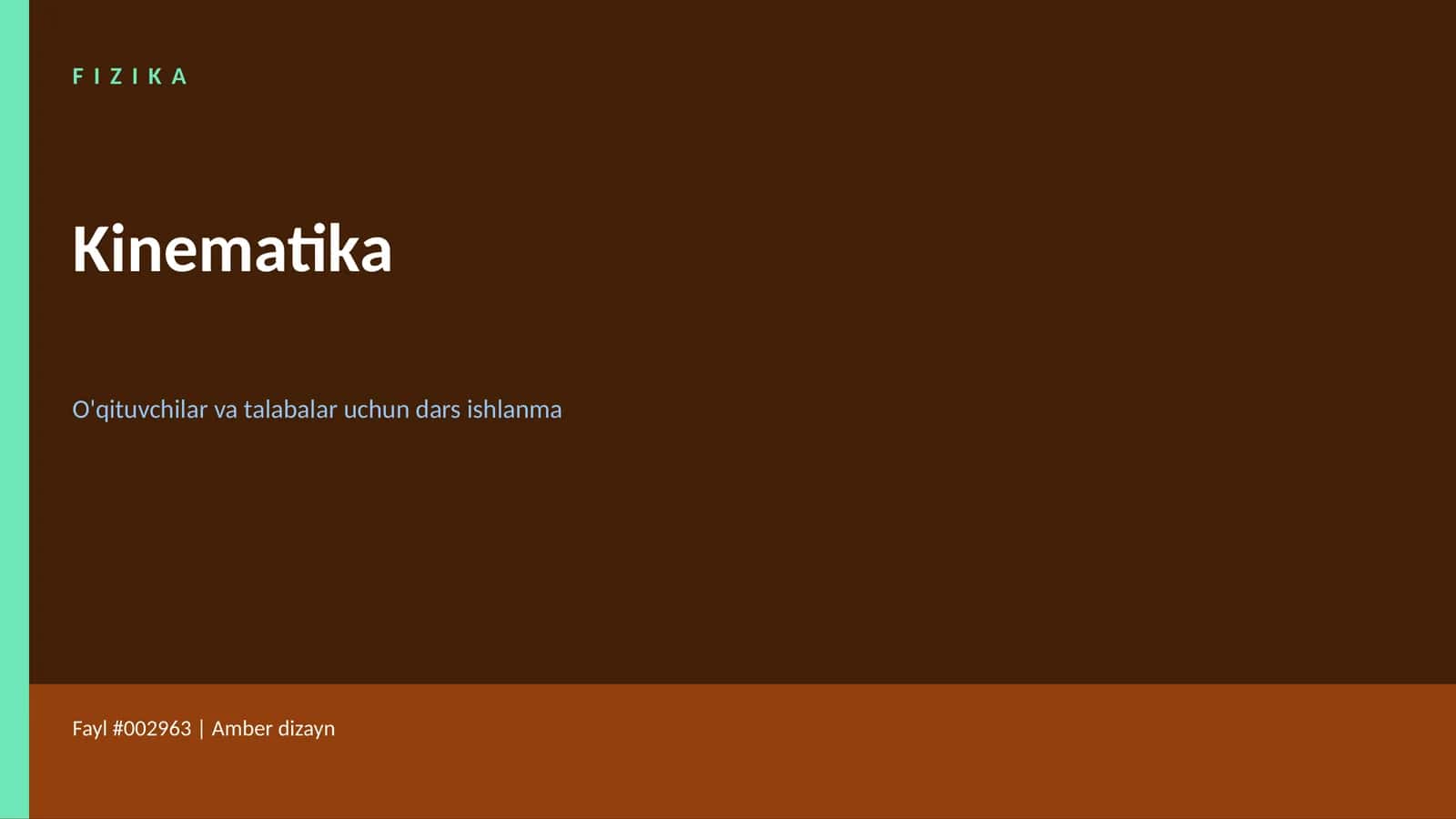 Kinematika 1