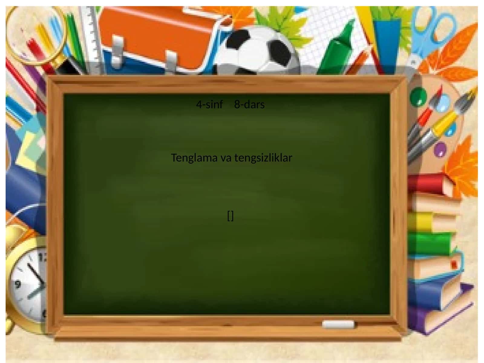Tenglama va tengsizliklar 1