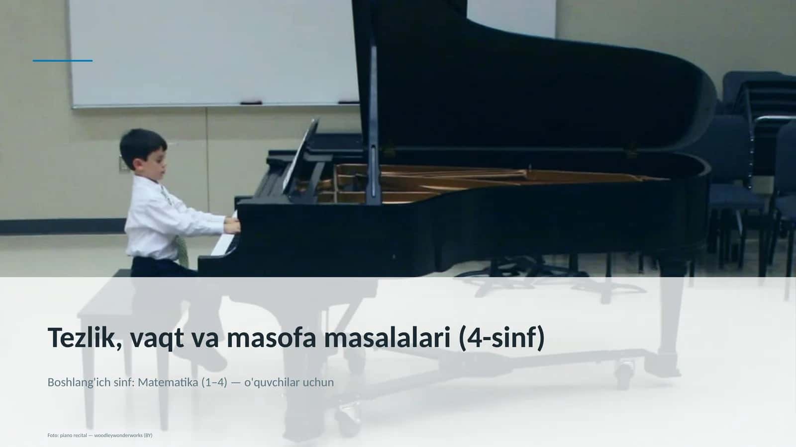 Tezlik, vaqt va masofa masalalari (4-sinf) 1