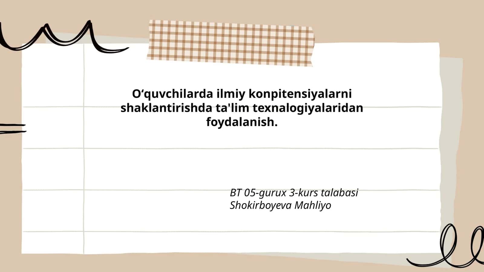 Ta'lim texnologiyalari va ilmiy kompetensiyalar 1