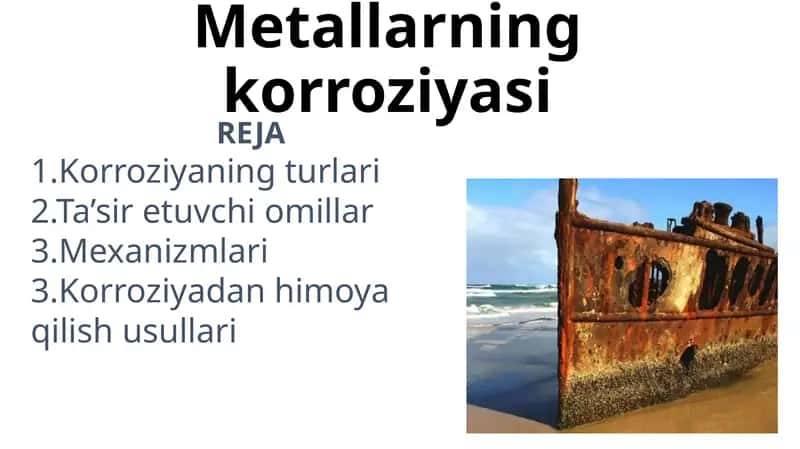 Metallarning korroziyasi 1