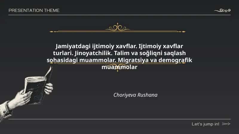 Jamiyatdagi ijtimoiy xavflar 1