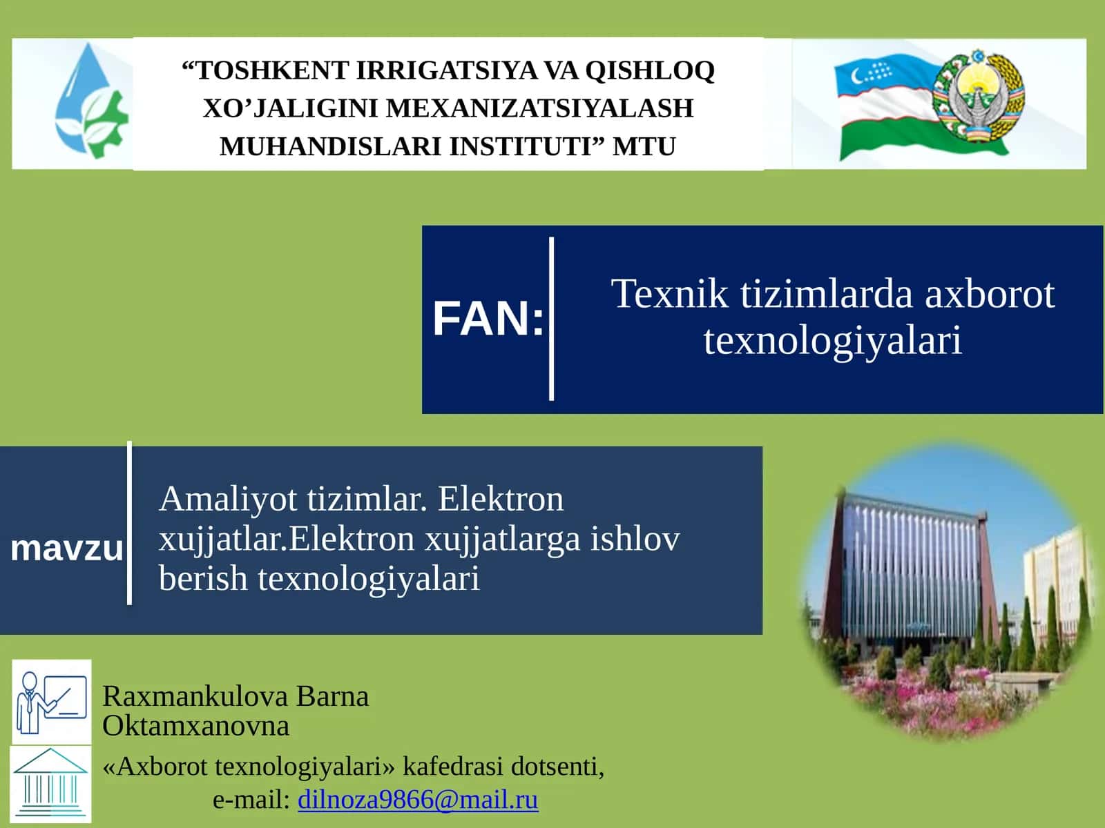 Matnmuxarrirlari, Taqdimot muxarrirlari 1