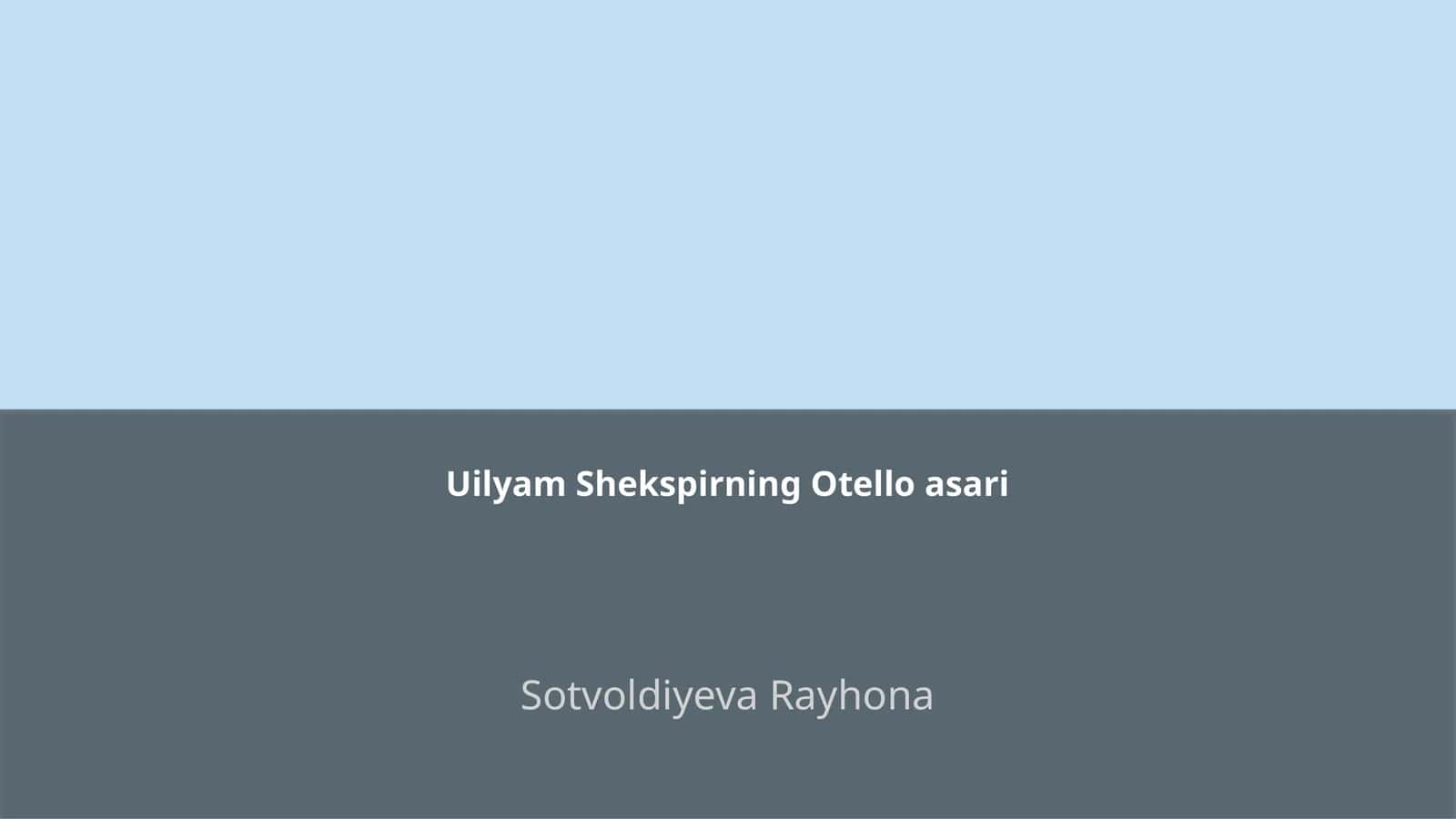 Otello asari 1
