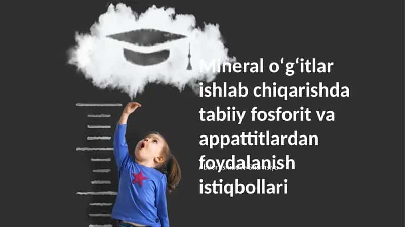 Mineral oʻgʻitlar ishlab chiqarishda tabiiy fosforit va appattitlardan foydalanish istiqbollari 1