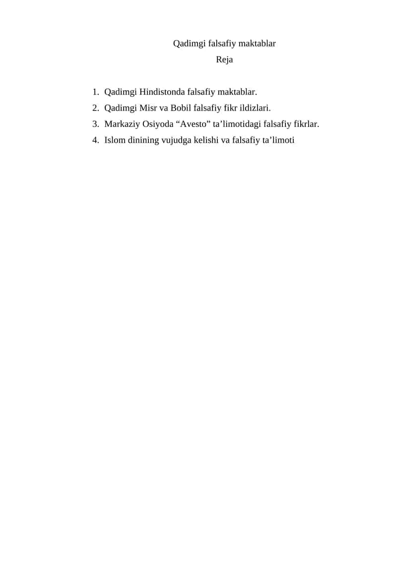 Qadimgi falsafiy maktablar 1