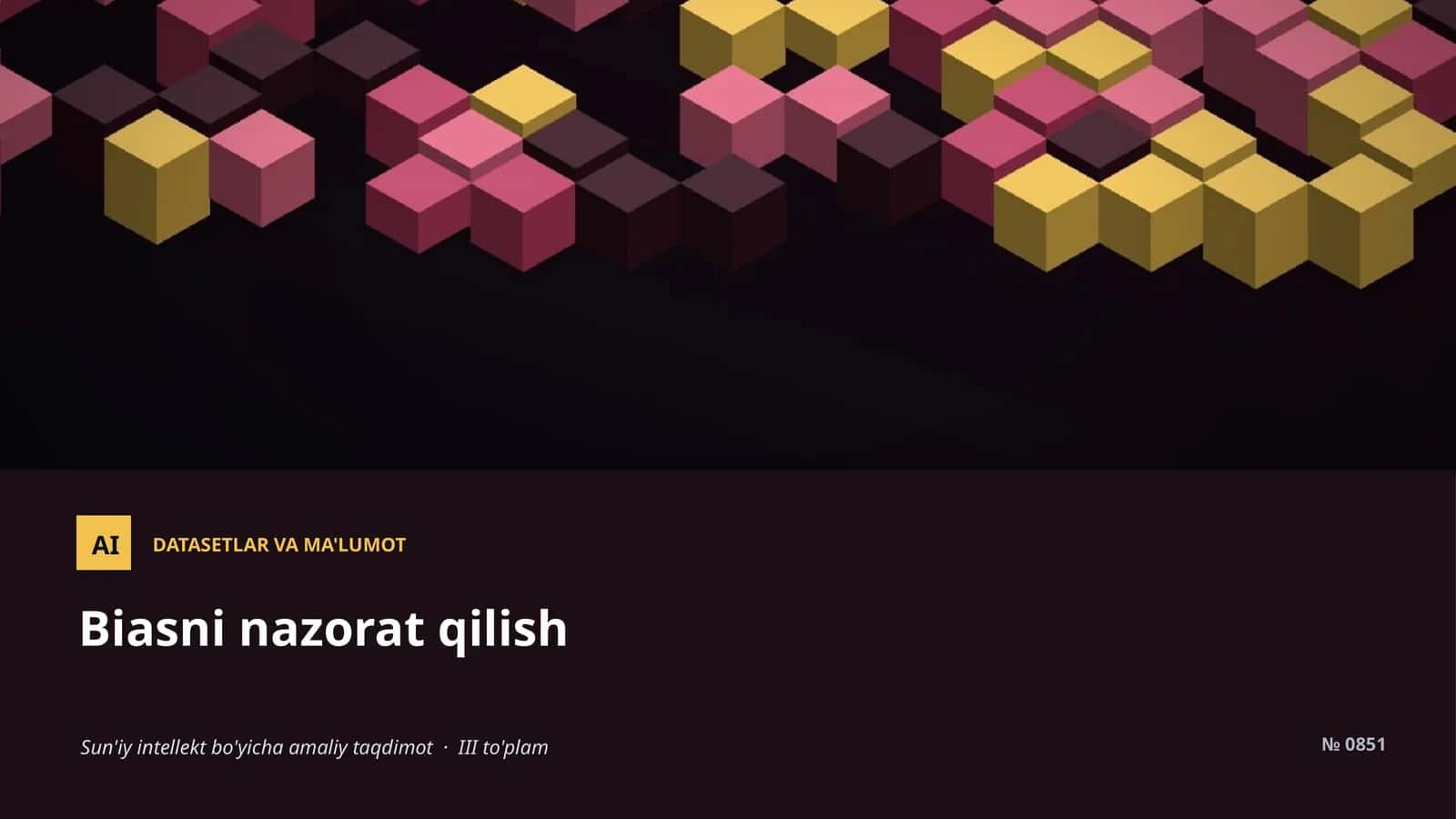 DATASETLAR VA MA'LUMOT 1