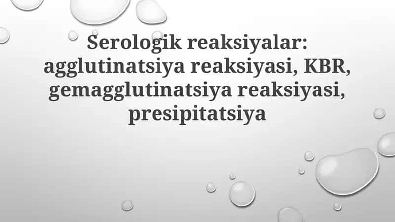 Serologik reaksiyalar 1