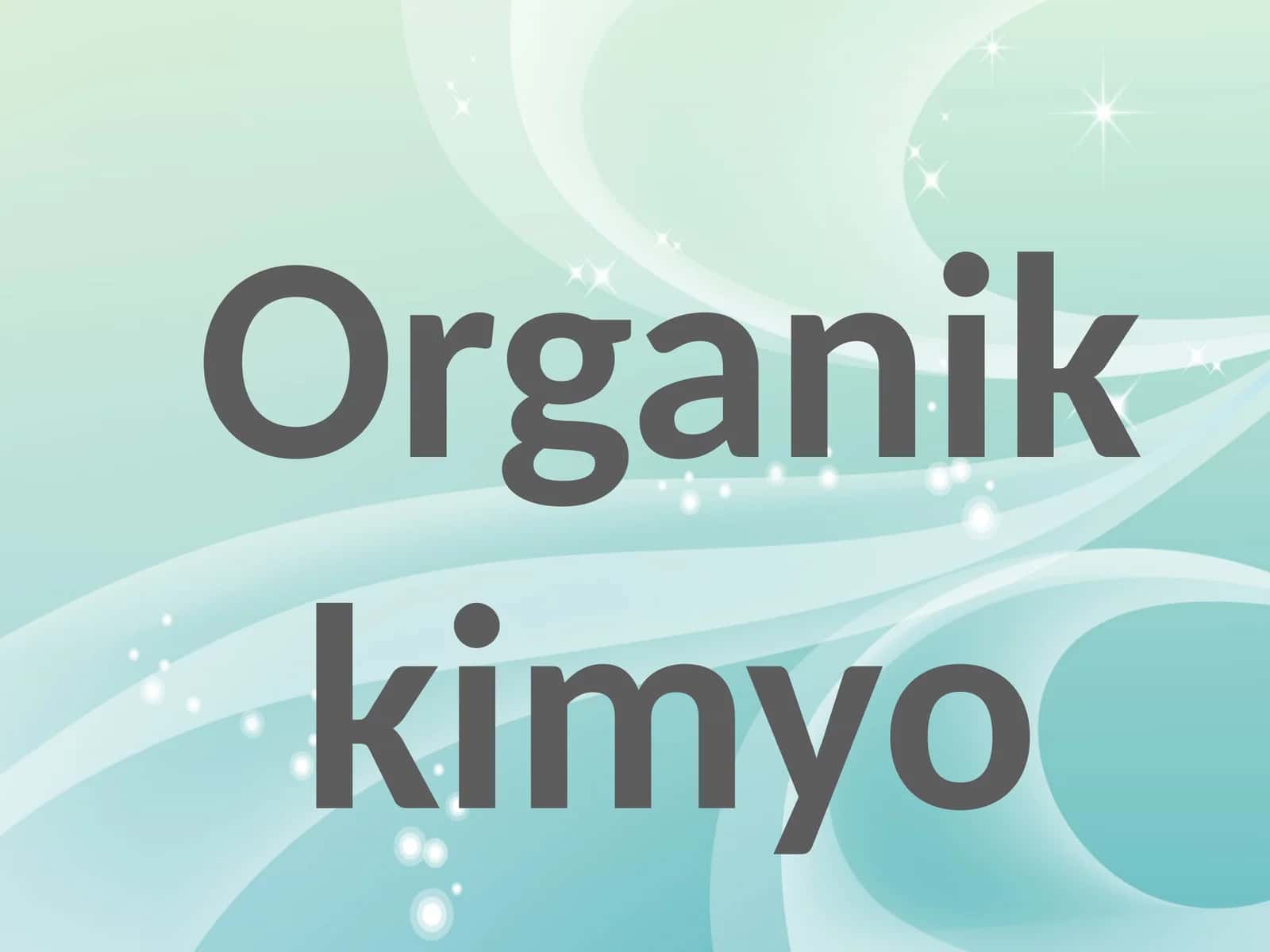 Organic Chemistry 1