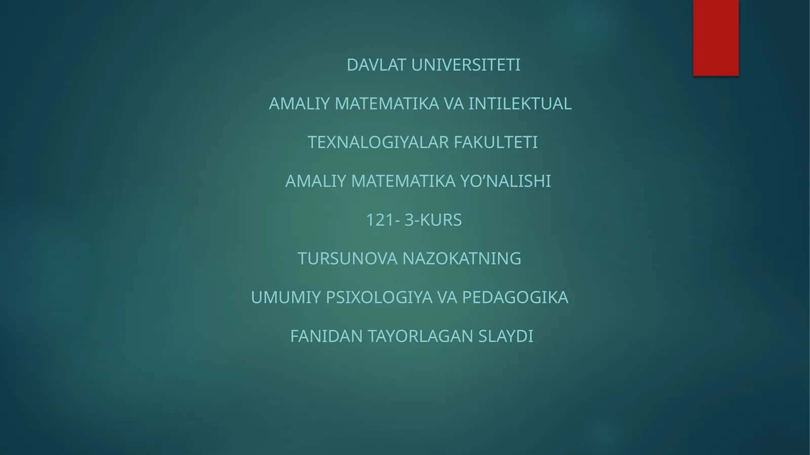 Dasturiy vositalarning dedaktik imkoniyatlari 1