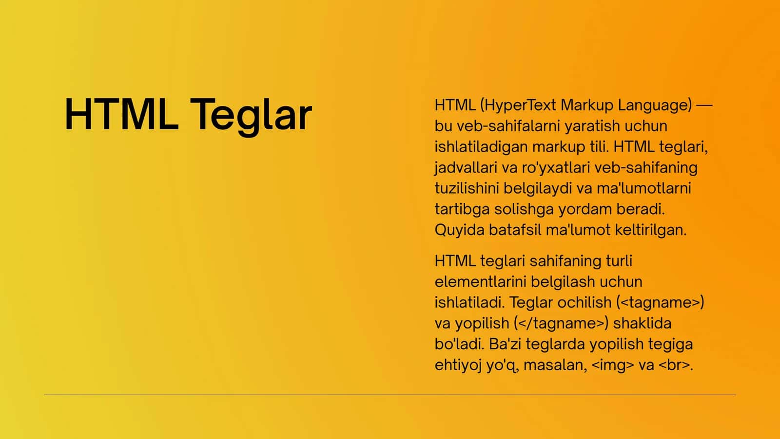 HTML Teglar 1