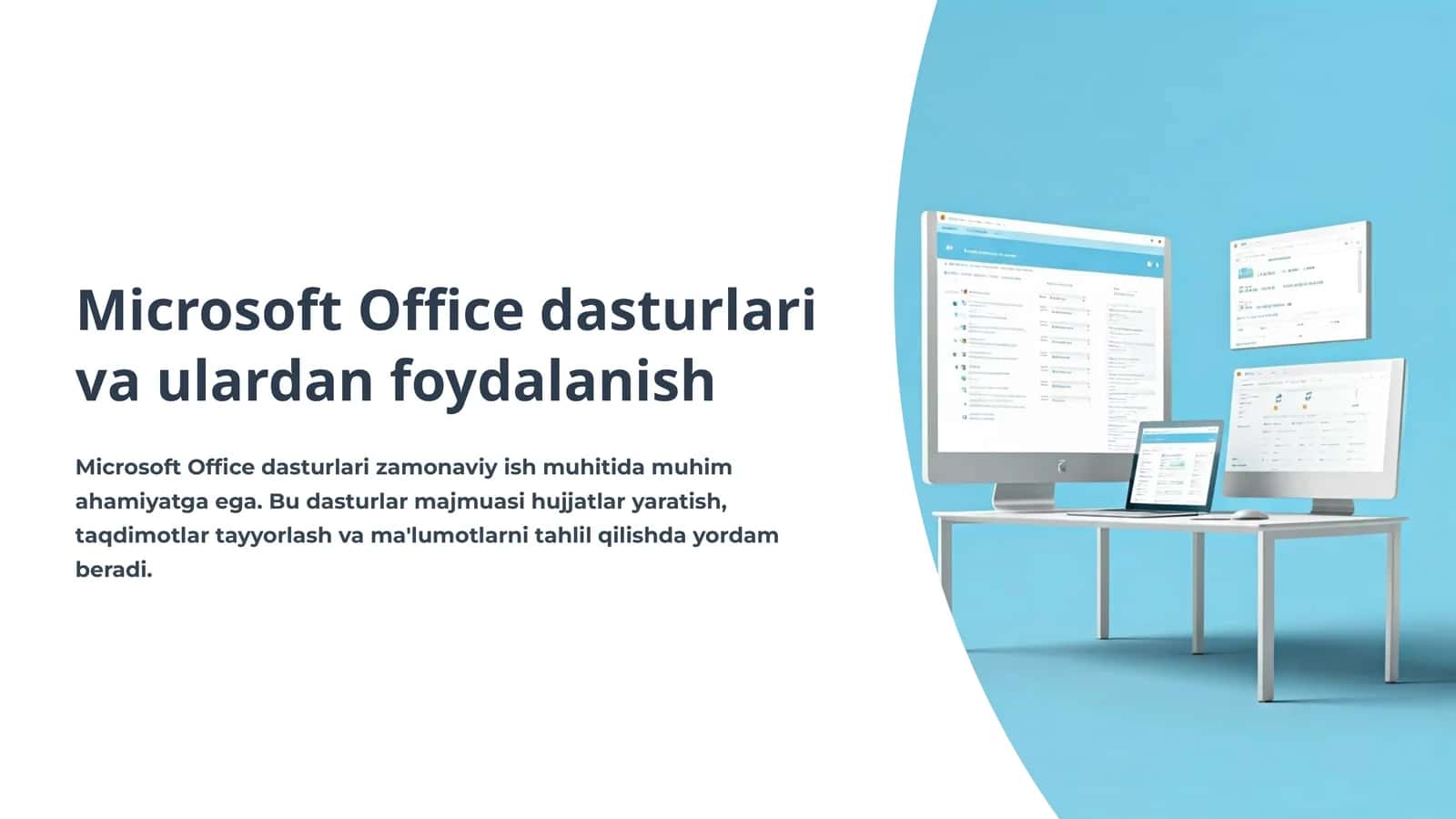 Microsoft Office dasturlari va ulardan foydalanish 1