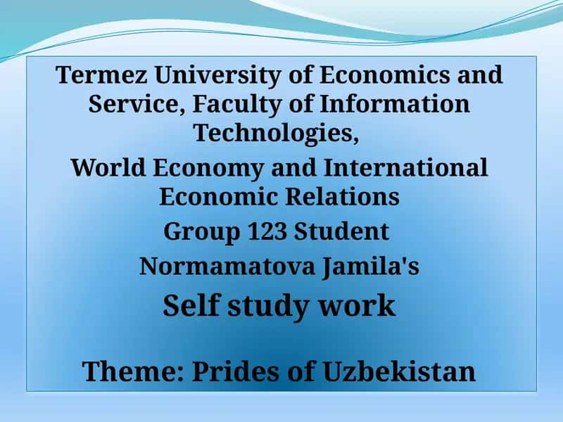 Pride of Uzbekistan 1