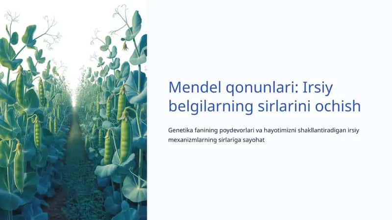 Mendel qonunlari 1