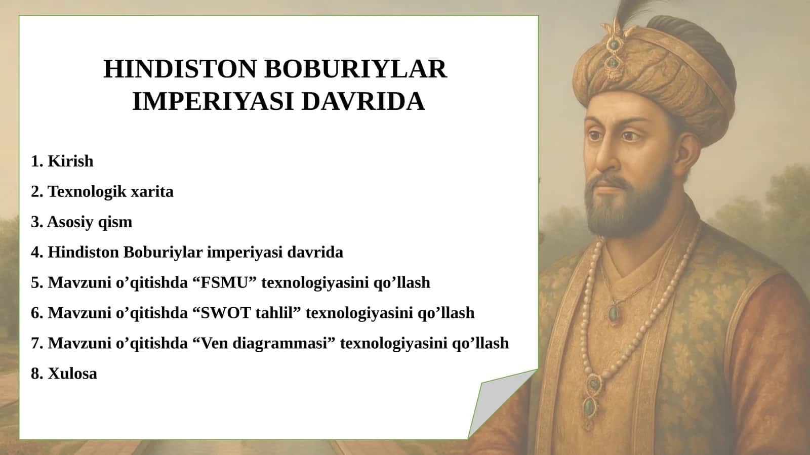 HINDISTON BOBURIYLAR  IMPERIYASI DAVRIDA 1