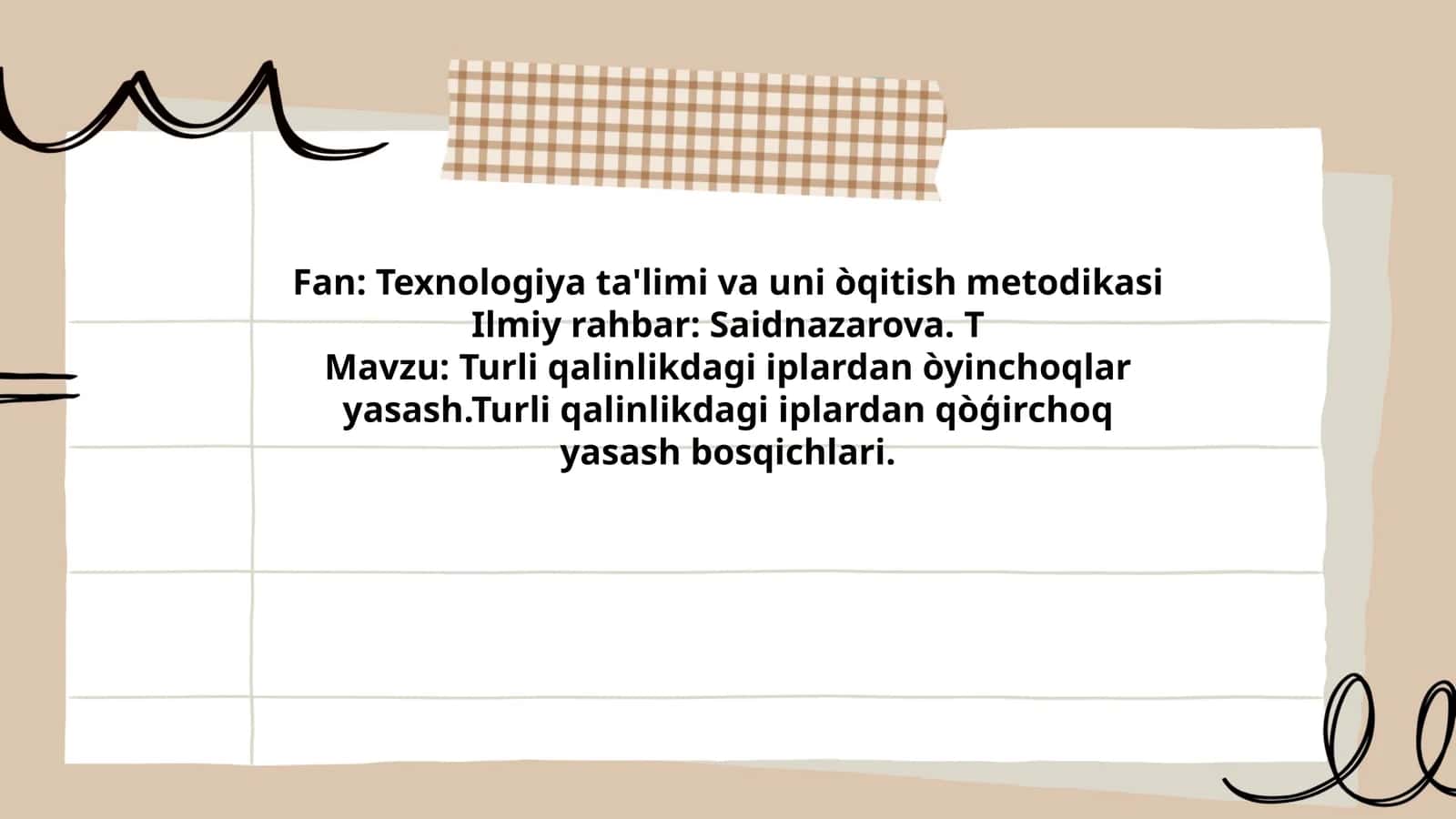 Turli qalinlikdagi iplardan òyinchoqlar yasash 1