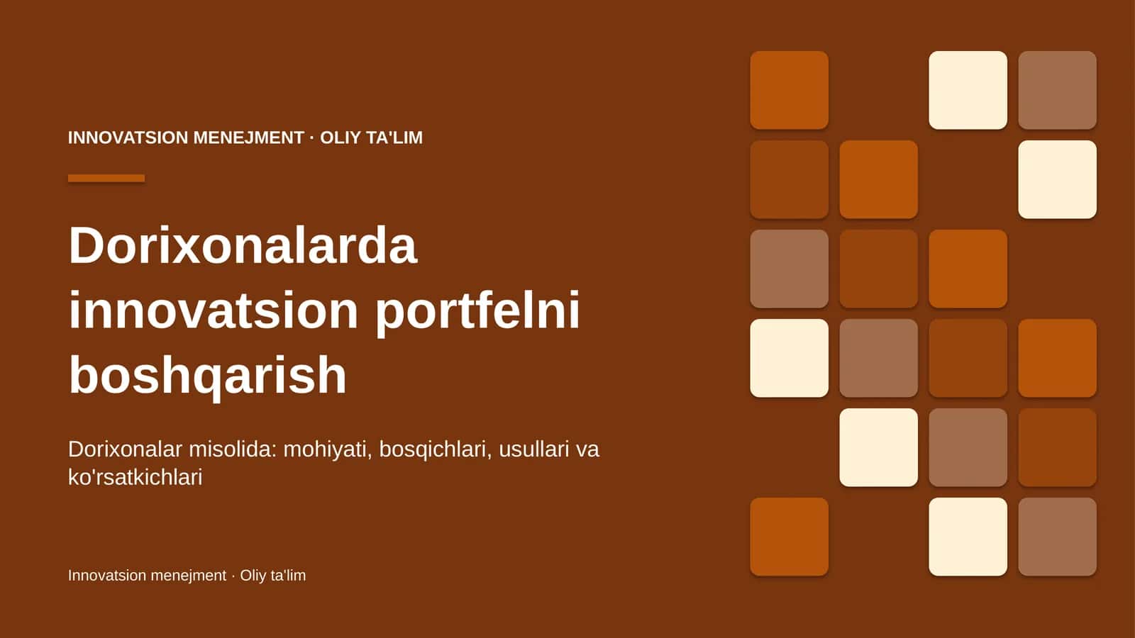 dorixonalarda innovatsion portfelni boshqarish 4072 1
