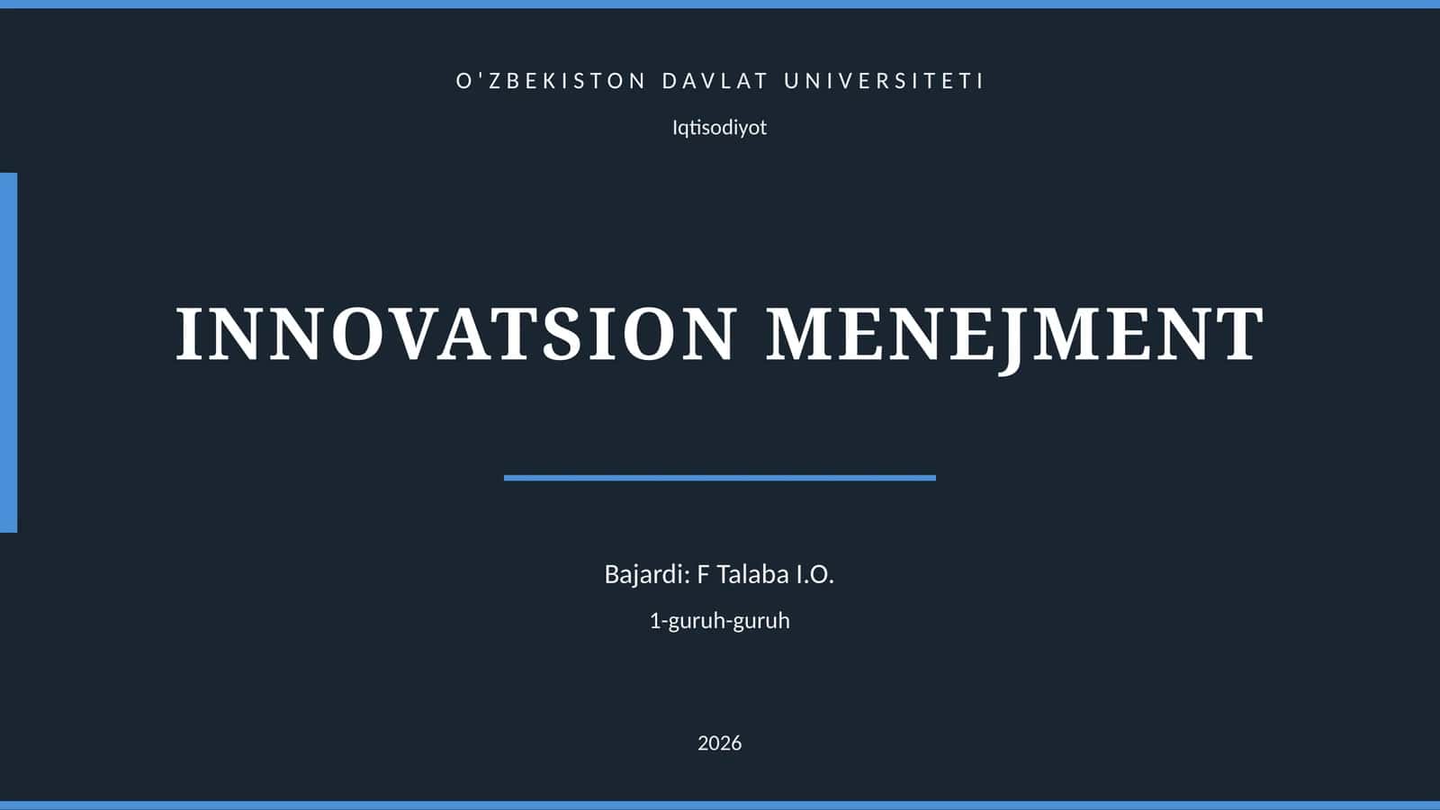 INNOVATSION MENEJMENT 1