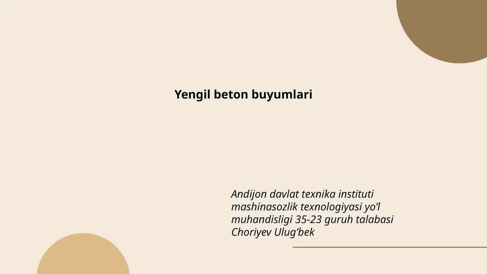 Yengil beton buyumlari 1