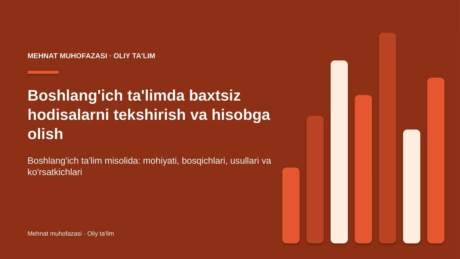 boshlang'ich ta'limda baxtsiz hodisalarni tekshirish va hisobga olish 7120 1