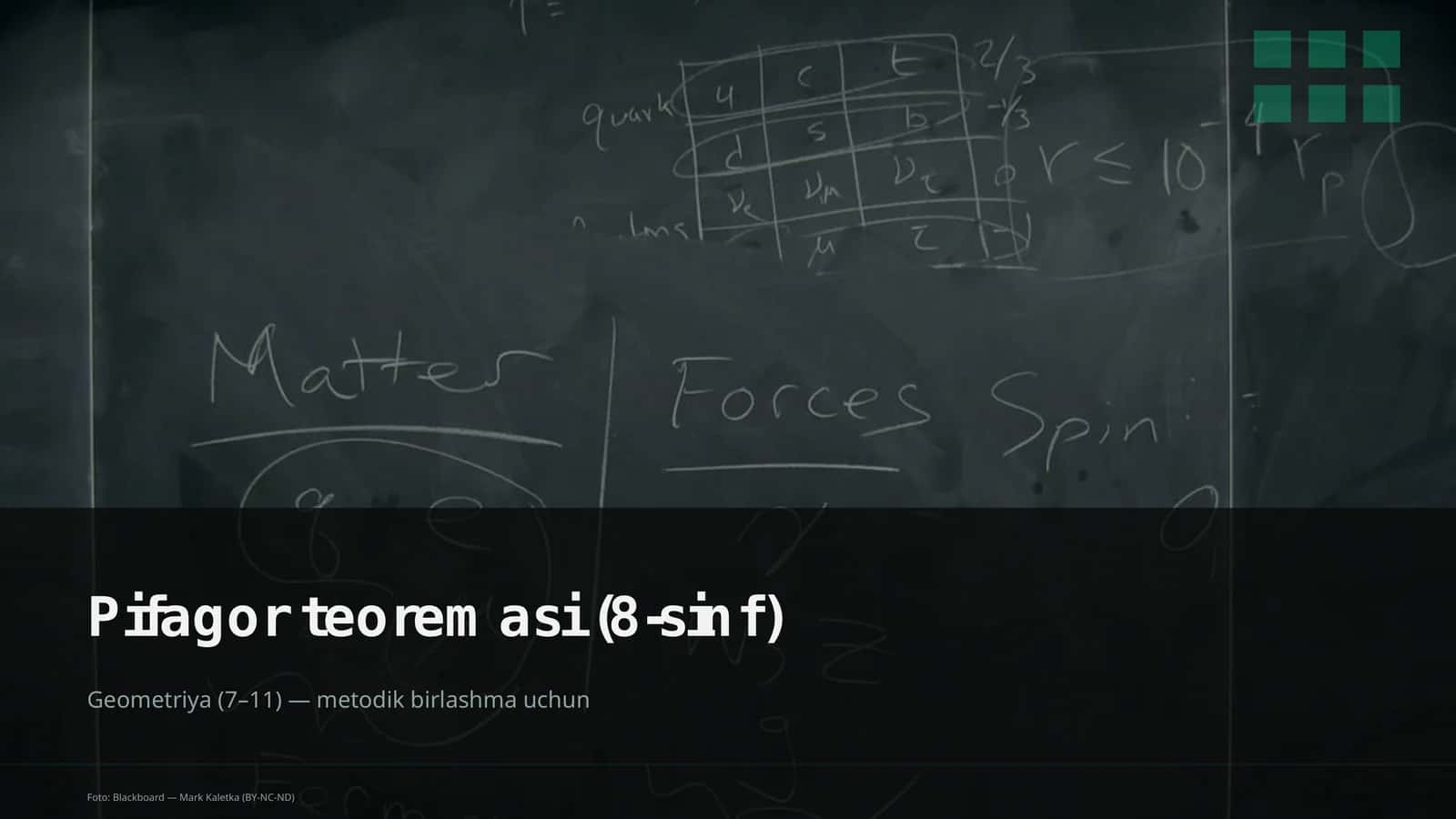 Pifagor teoremasi (8-sinf) 1