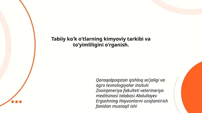 Hayvonlarni oziqlantirish 1