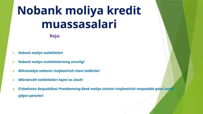 Nobank moliya tashkilotlari 1