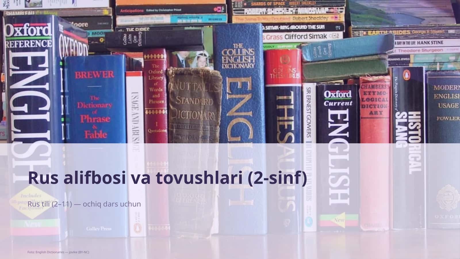 Rus alifbosi va tovushlari (2-sinf) 1