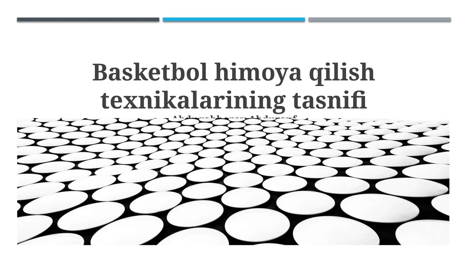 Basketbol himoya qilish texnikalarining tasnifi 1