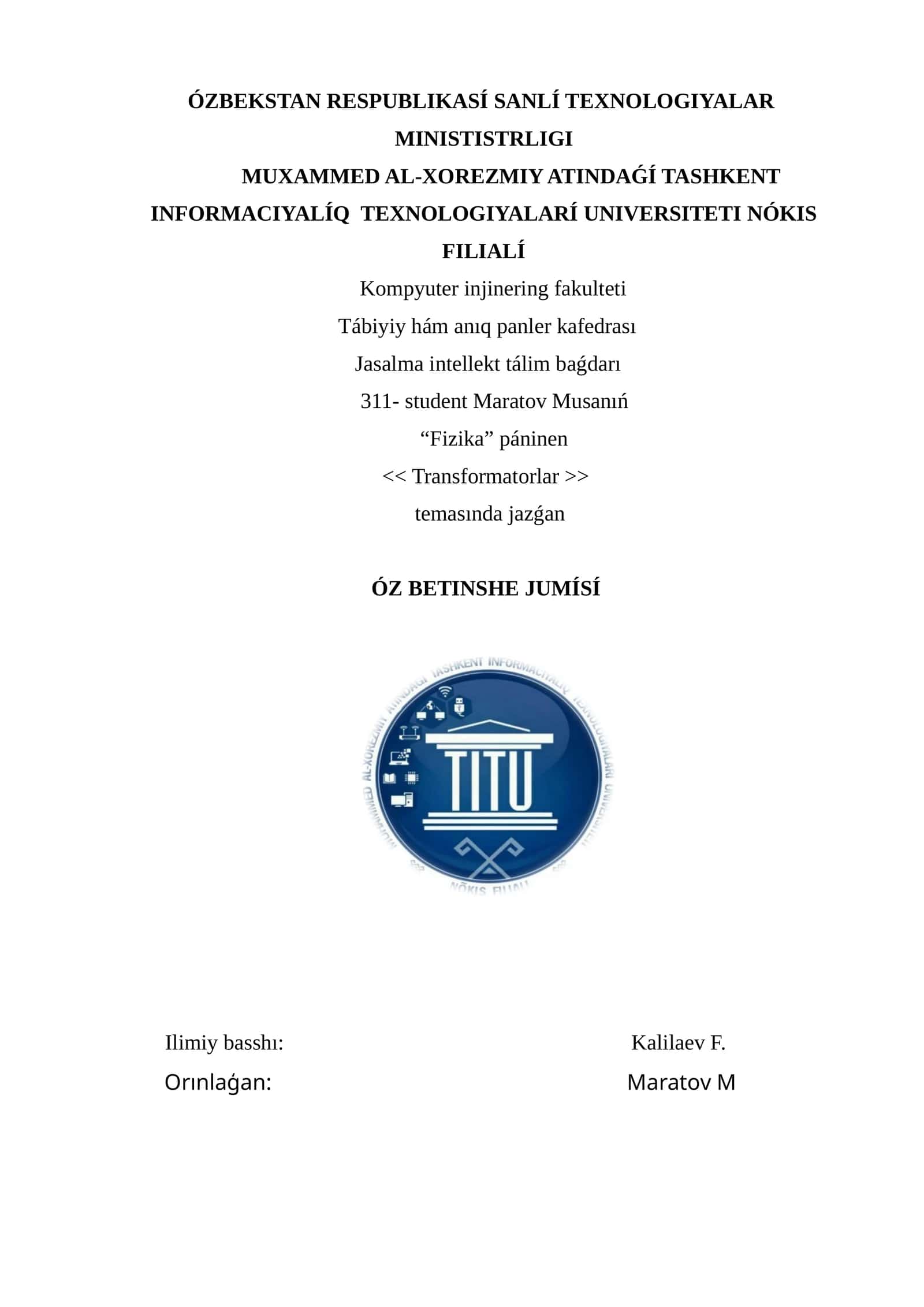 Transformatorlar 1