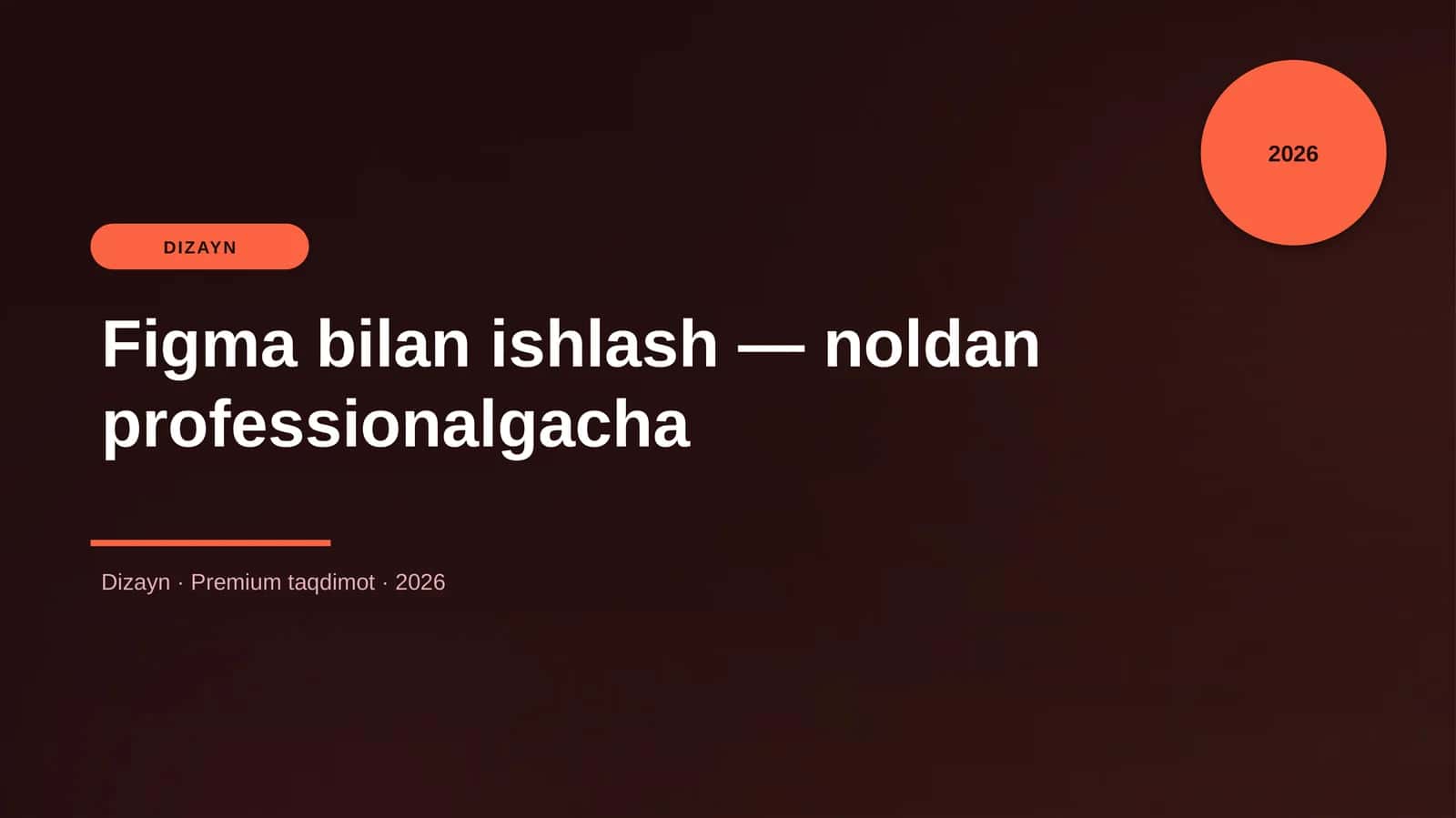Figma bilan ishlash — noldan professionalgacha 1