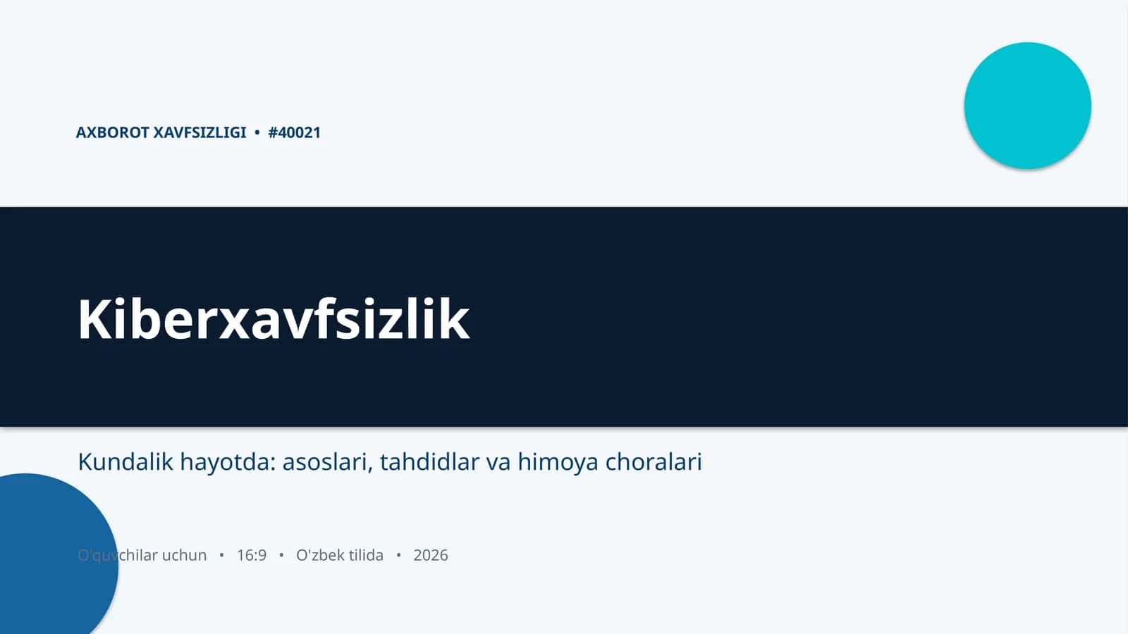 Kiberxavfsizlik 1