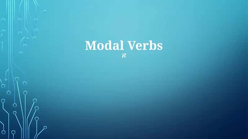 Modal Verbs 1