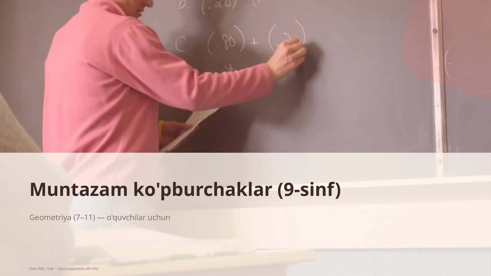 Muntazam ko'pburchaklar (9-sinf) 1