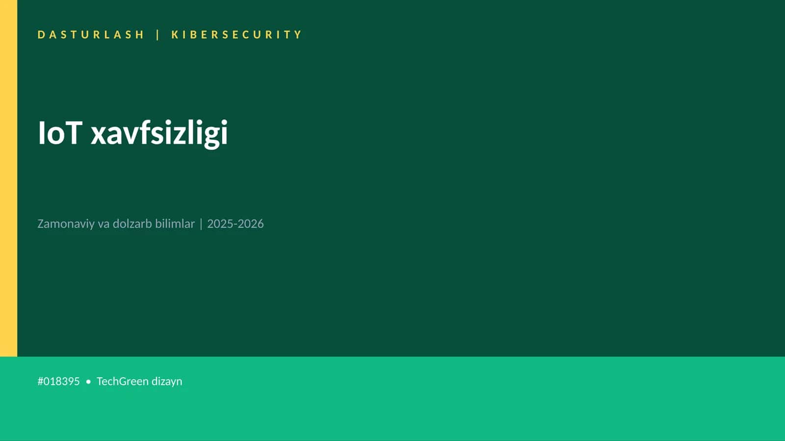 IoT xavfsizligi 1