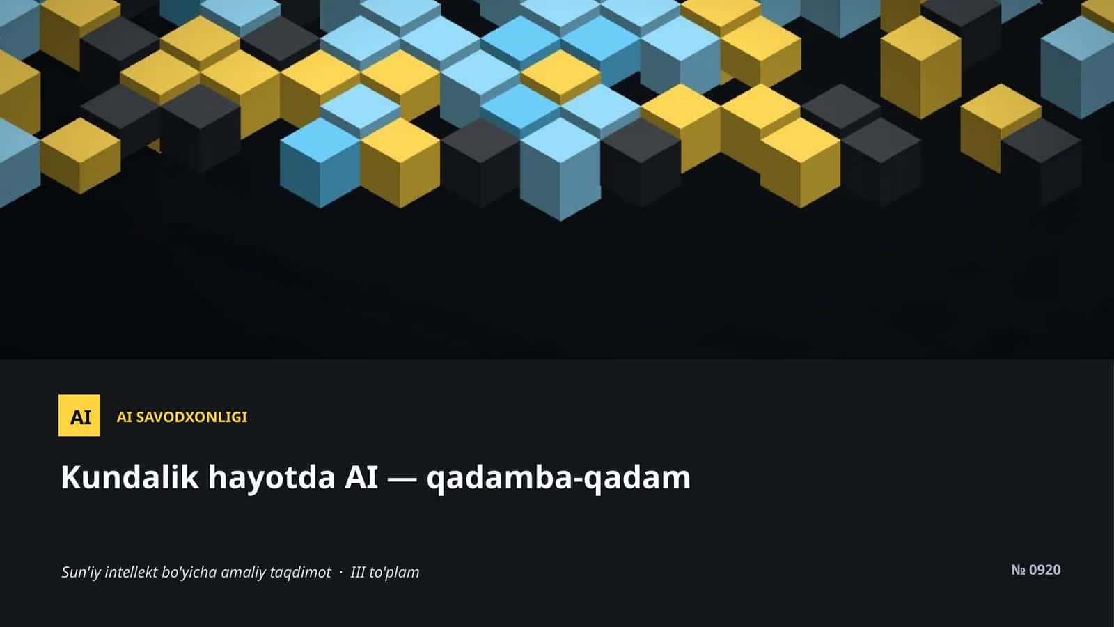 AI SAVODXONLIGI 1