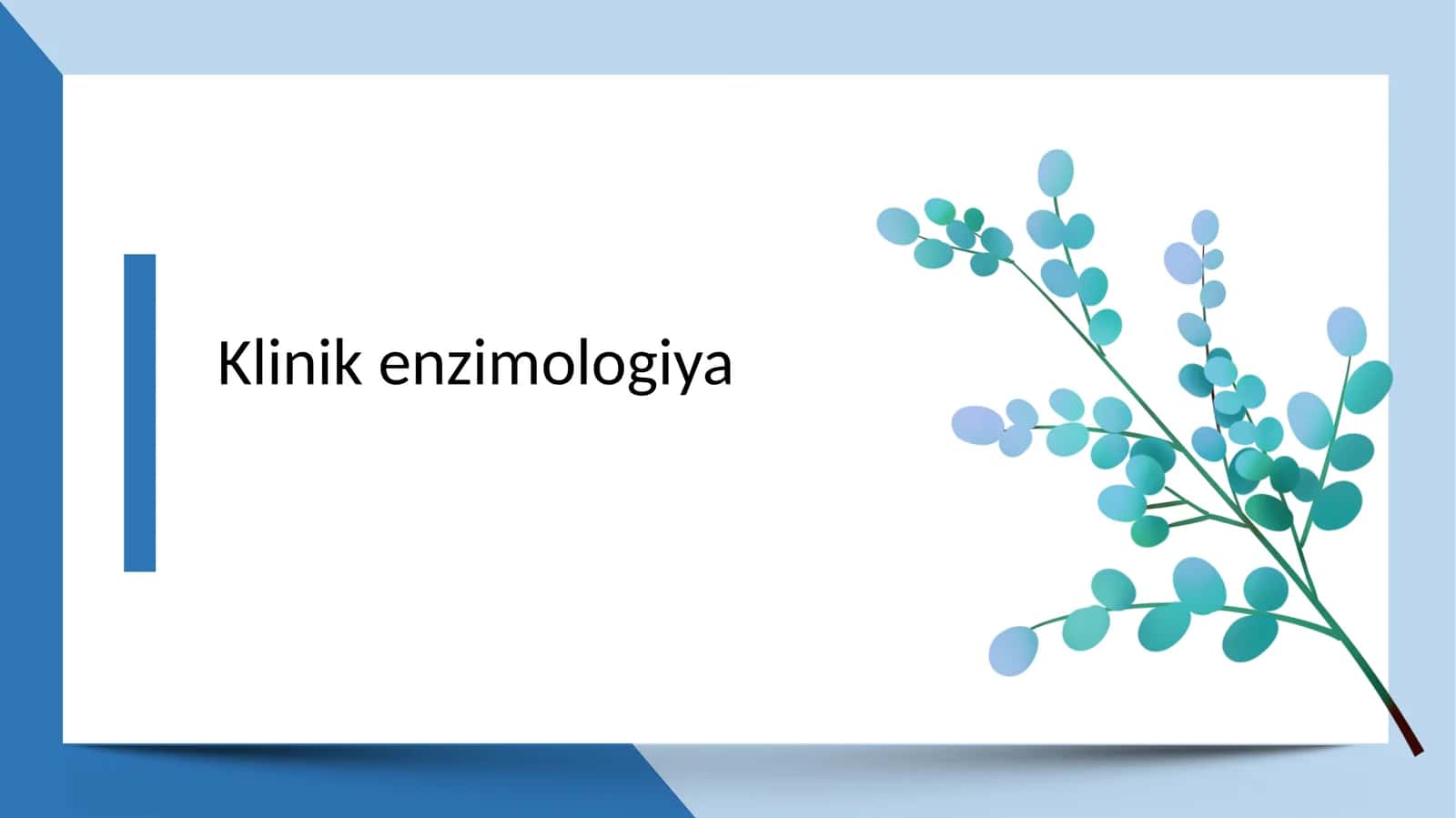Klinik enzimologiya 1
