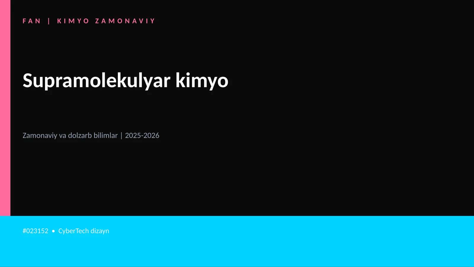 Supramolekulyar kimyo 1