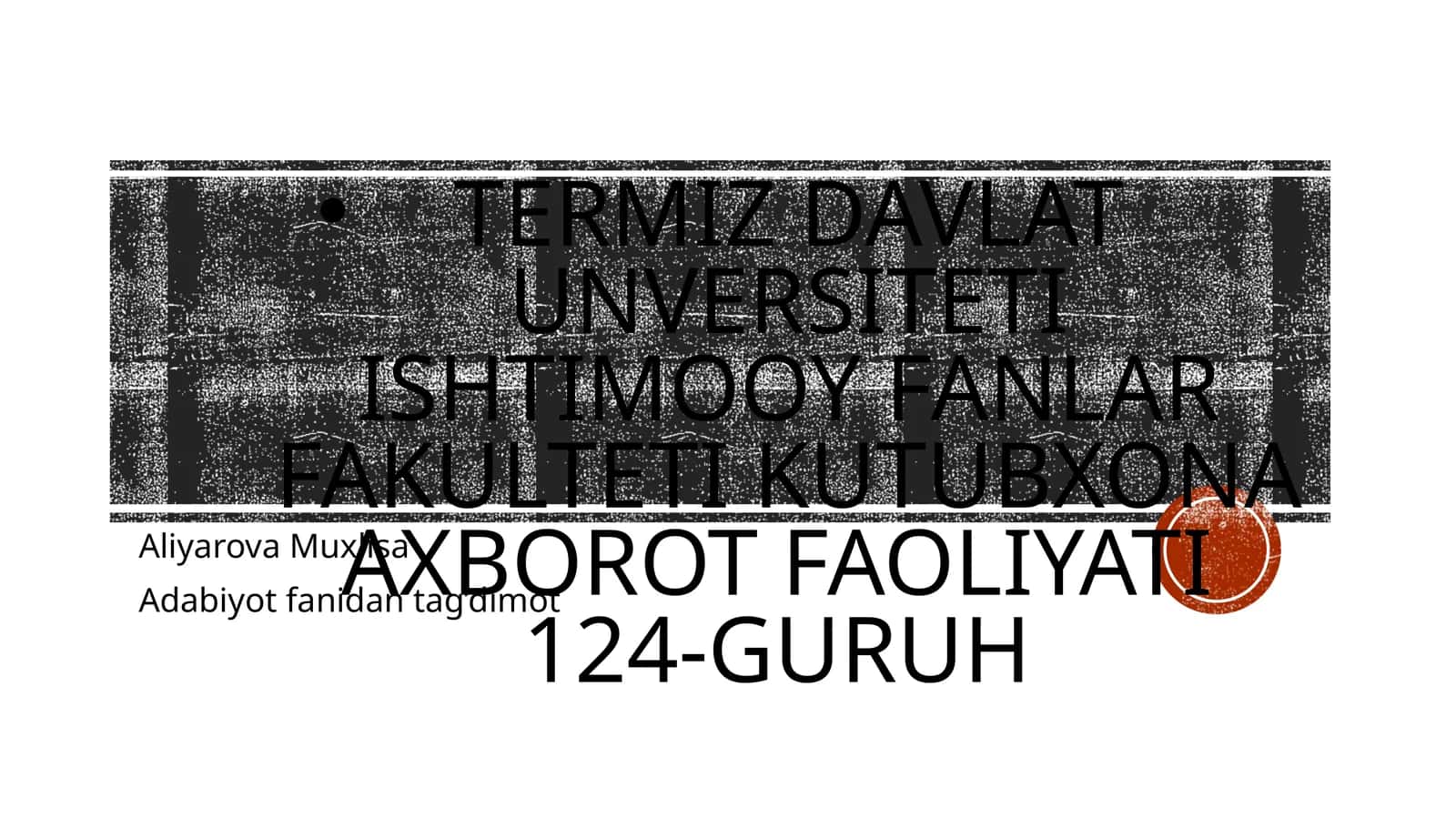 Adabiyot fanidan tag’dimot 1