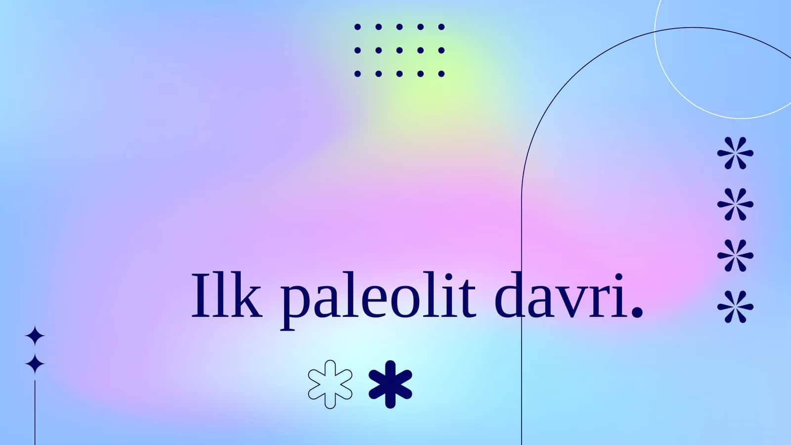 Ilk paleolit davri 1