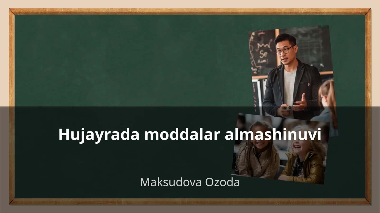 Hujayrada moddalar almashinuvi 1