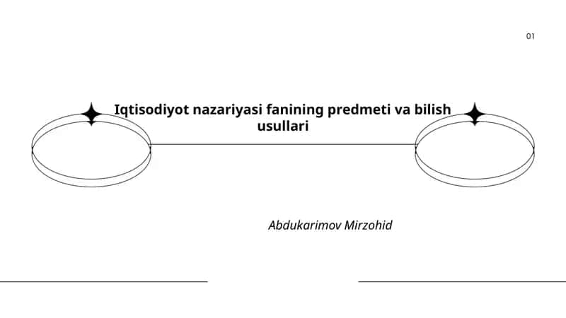 Iqtisоdiyot nazariyasi fanining prеdmеti va bilish usullari 1