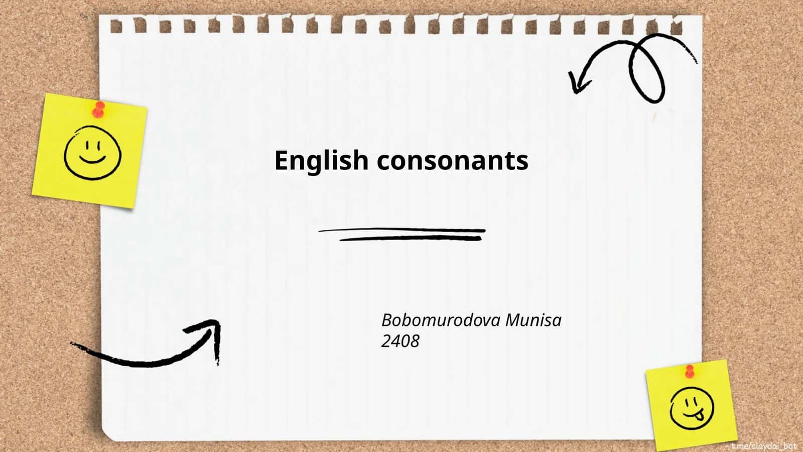 English Consonants 1