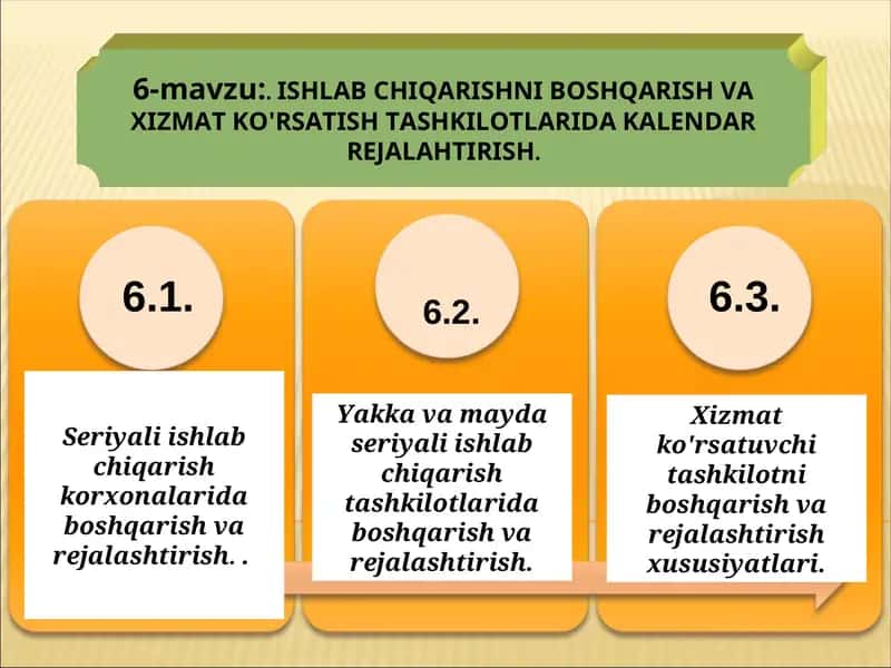KALENDAR REJALASHTIRISH 1